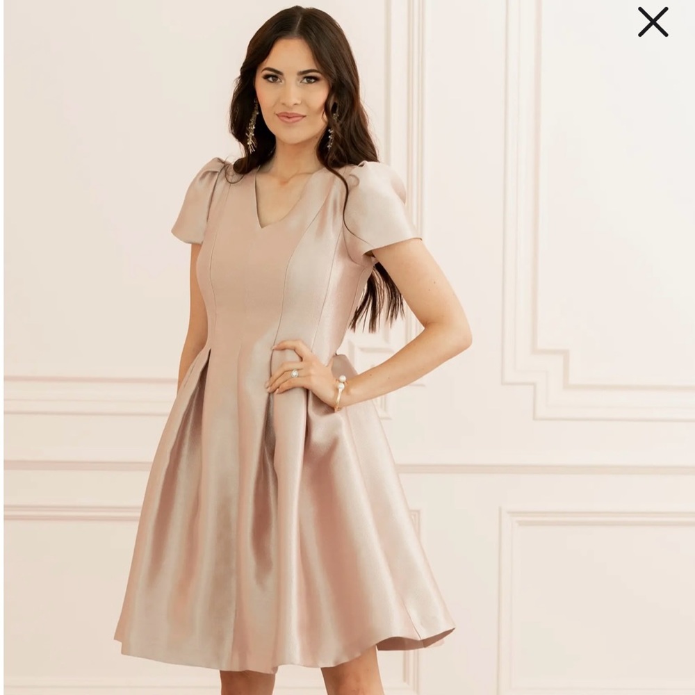 Rachel Parcell Shine Satin Twill Party Dress size M